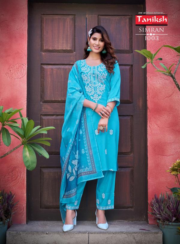 Taniksh Simran Vol 1 Rayon Kurti Bottom With Dupatta